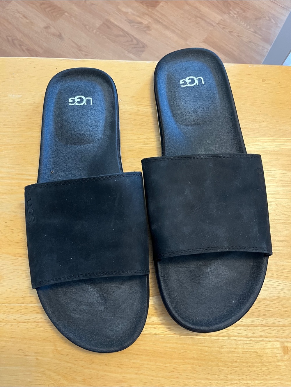 UGG Men’s Black Suede Slide Sandals